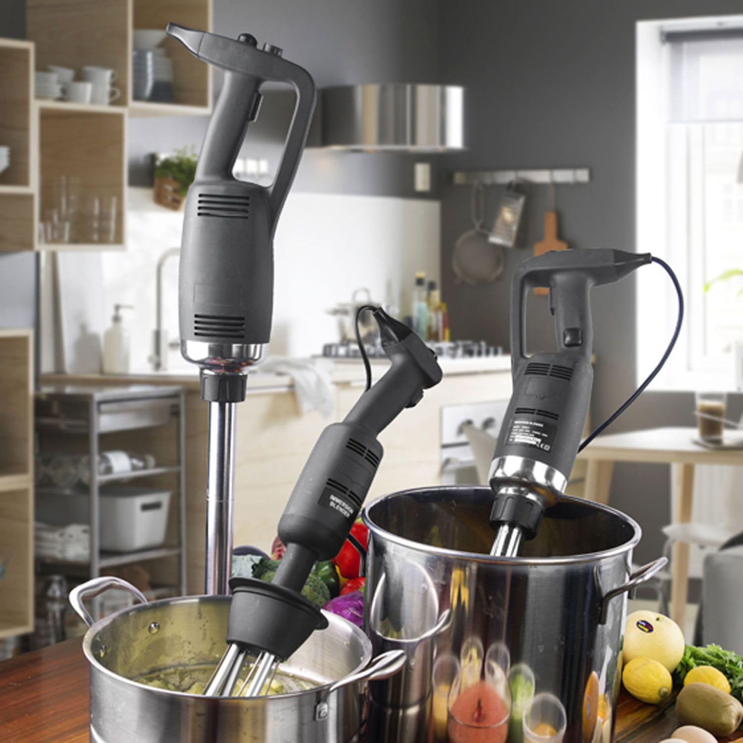 GGM Gastro | STMLAN8540 | Stabmixer inkl. Mixstab 400mm - 850 Watt - Geschwindigkeit stufenlos regelbar