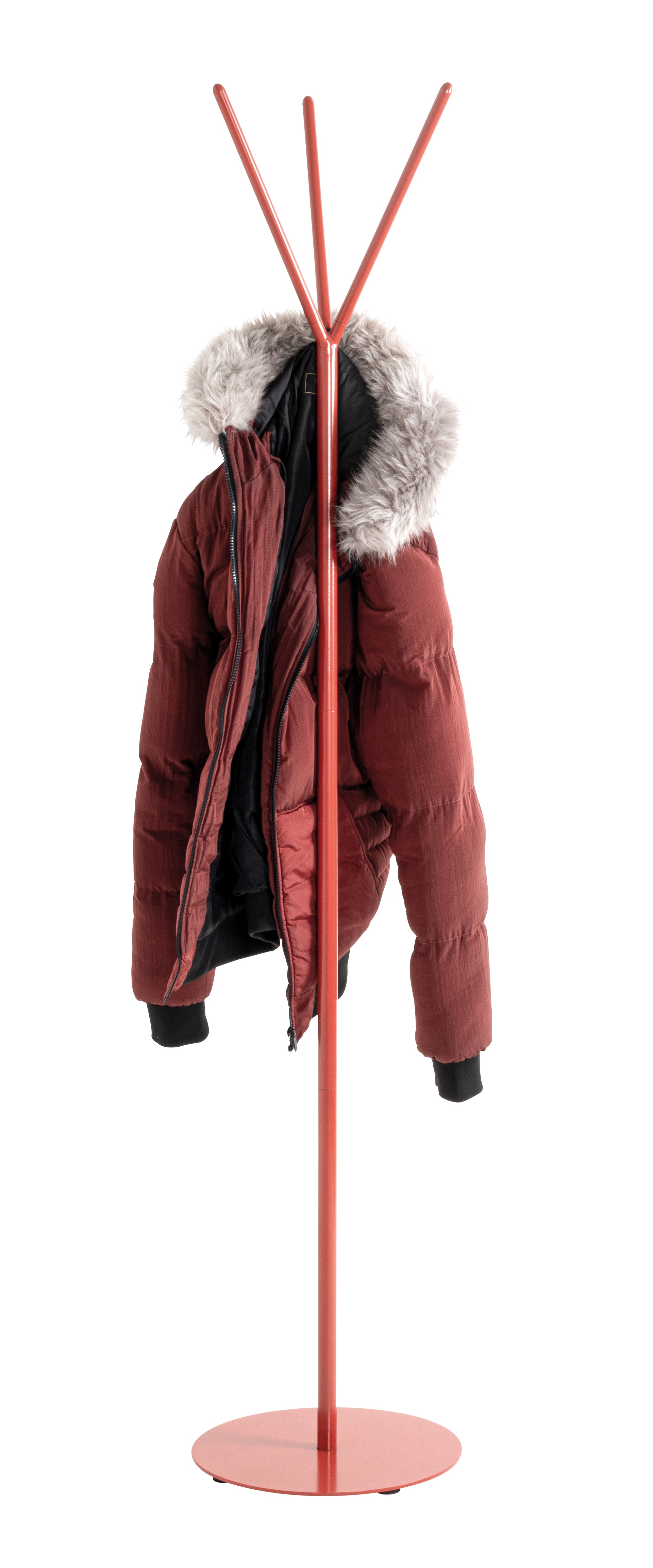 Garderobenständer 35 x 173 cm rot