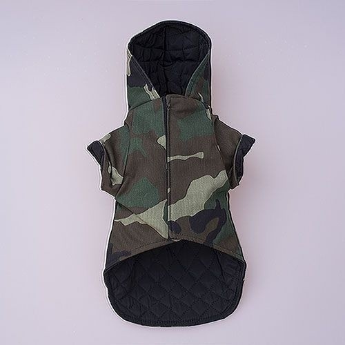 Casaco camuflado Judas para cães, verde