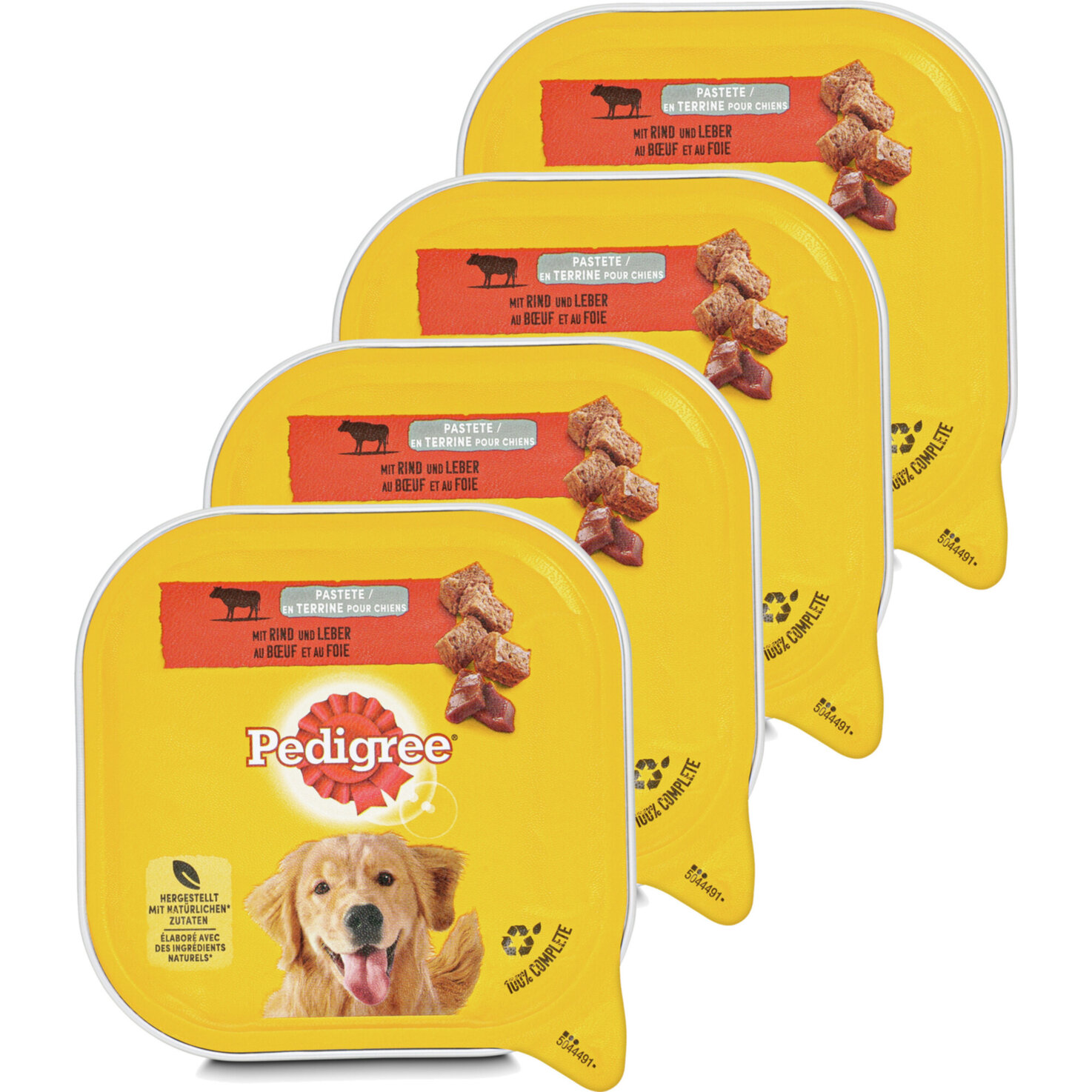 Pedigree Hundefutter Rind 4x 300g