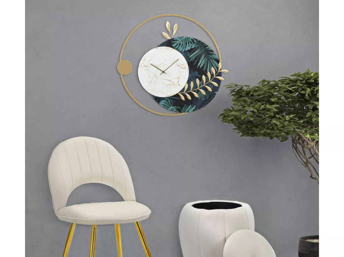 Horloge murale en métal multicolore cm 65x4,5x60