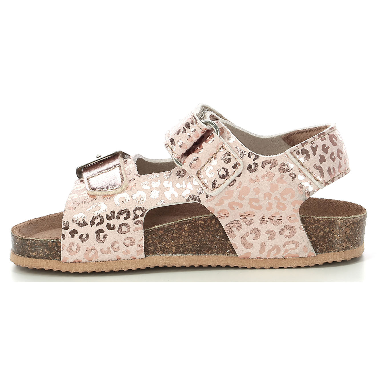 Kickers Sandales Fuxio rose clair/léopard