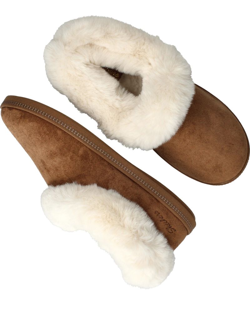 Skechers Cozy Campfire Winter Nights Pantoffels Cognac Dames