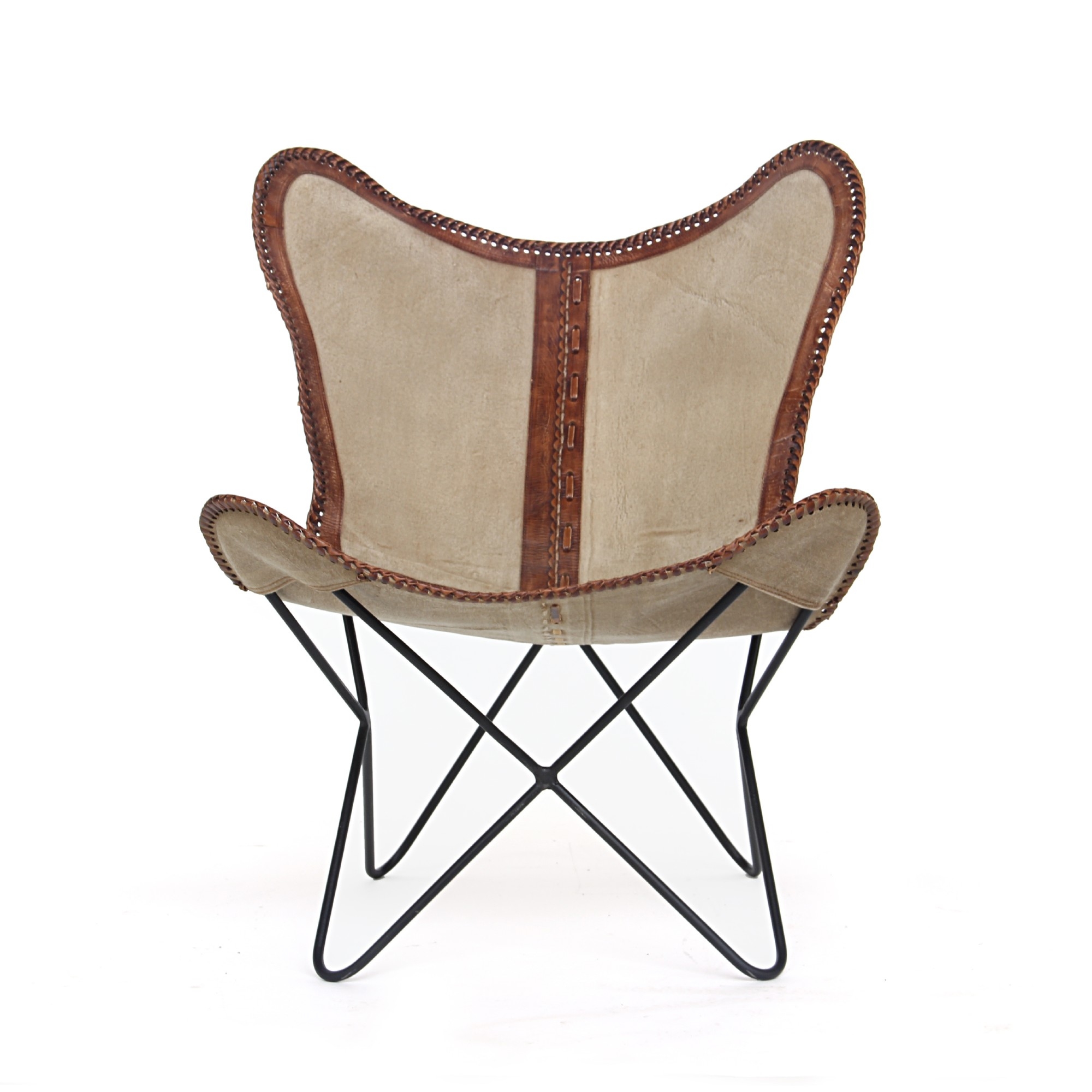 Lounger 'Gavin', beige, braun, T 69 cm, B 75 cm, H 90 cm von fischer's lagerhaus