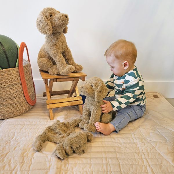 Happy Horse Knuffeldoekje - Hond Brownie - 22 cm - Bruin