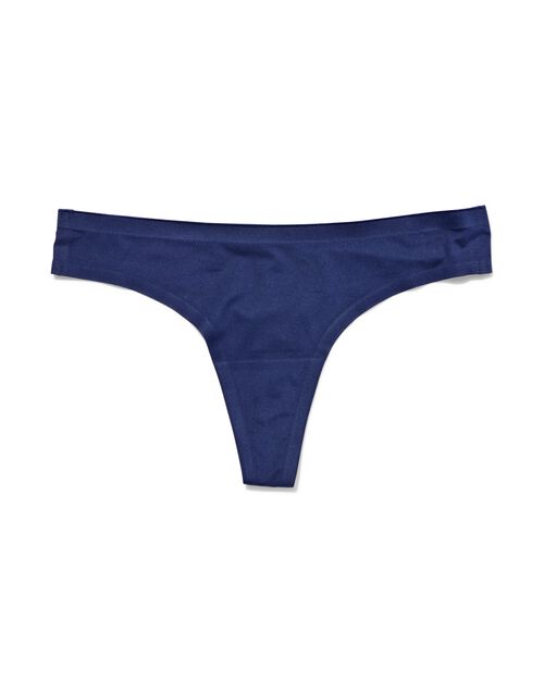 string seconde peau micro bleu foncé