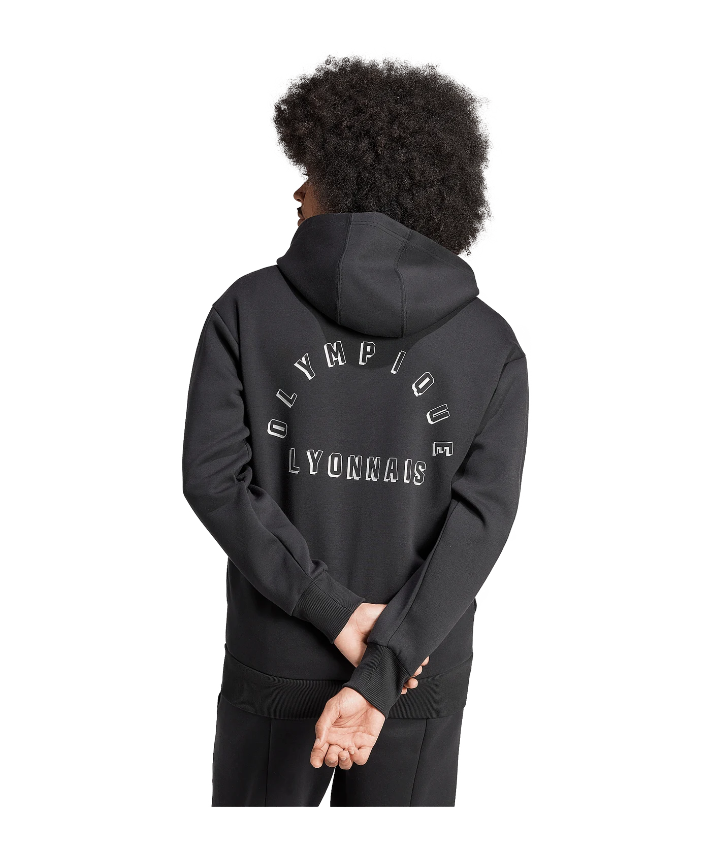 adidas Olympique Lyon Anthem Jacke Schwarz