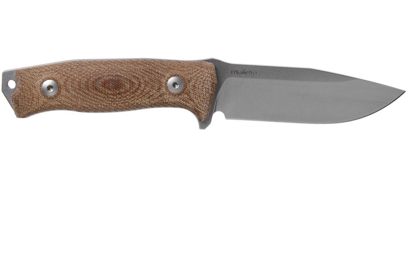 LionSteel M5 CPM 3V, Natural Canvas Micarta, Knivesandtools Exclusive survivalmes