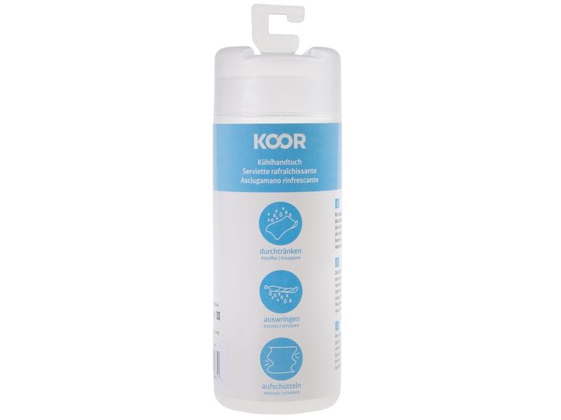 KOOR Kühltuch Aegean Blue, 30 x 100 cm Kühlendes Handtuch für den Sommer und sportliche Aktivitäten