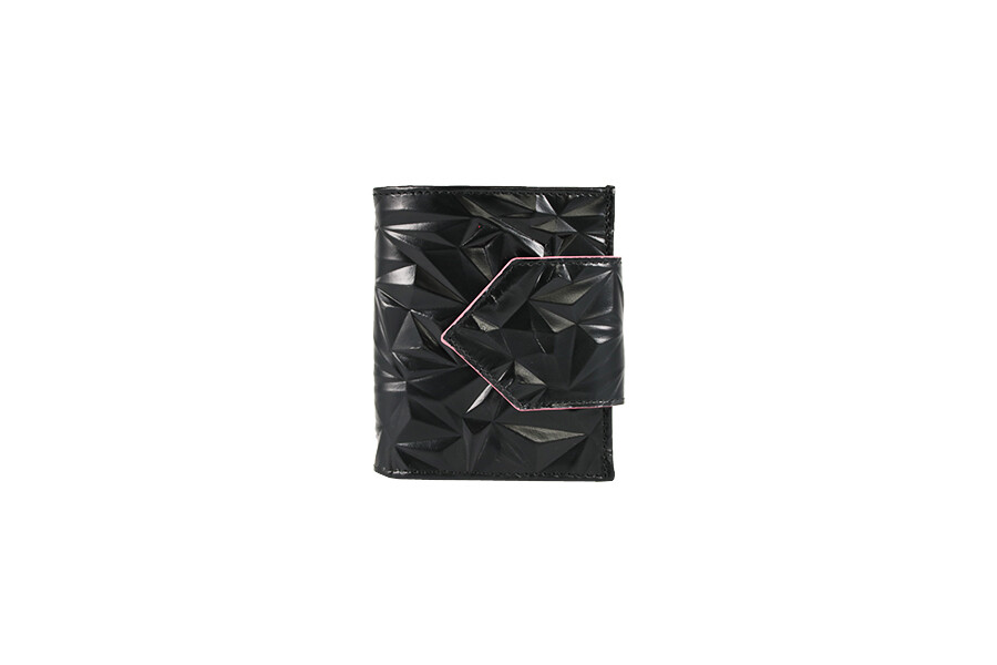 Lip-wallet rocky black (pink)
