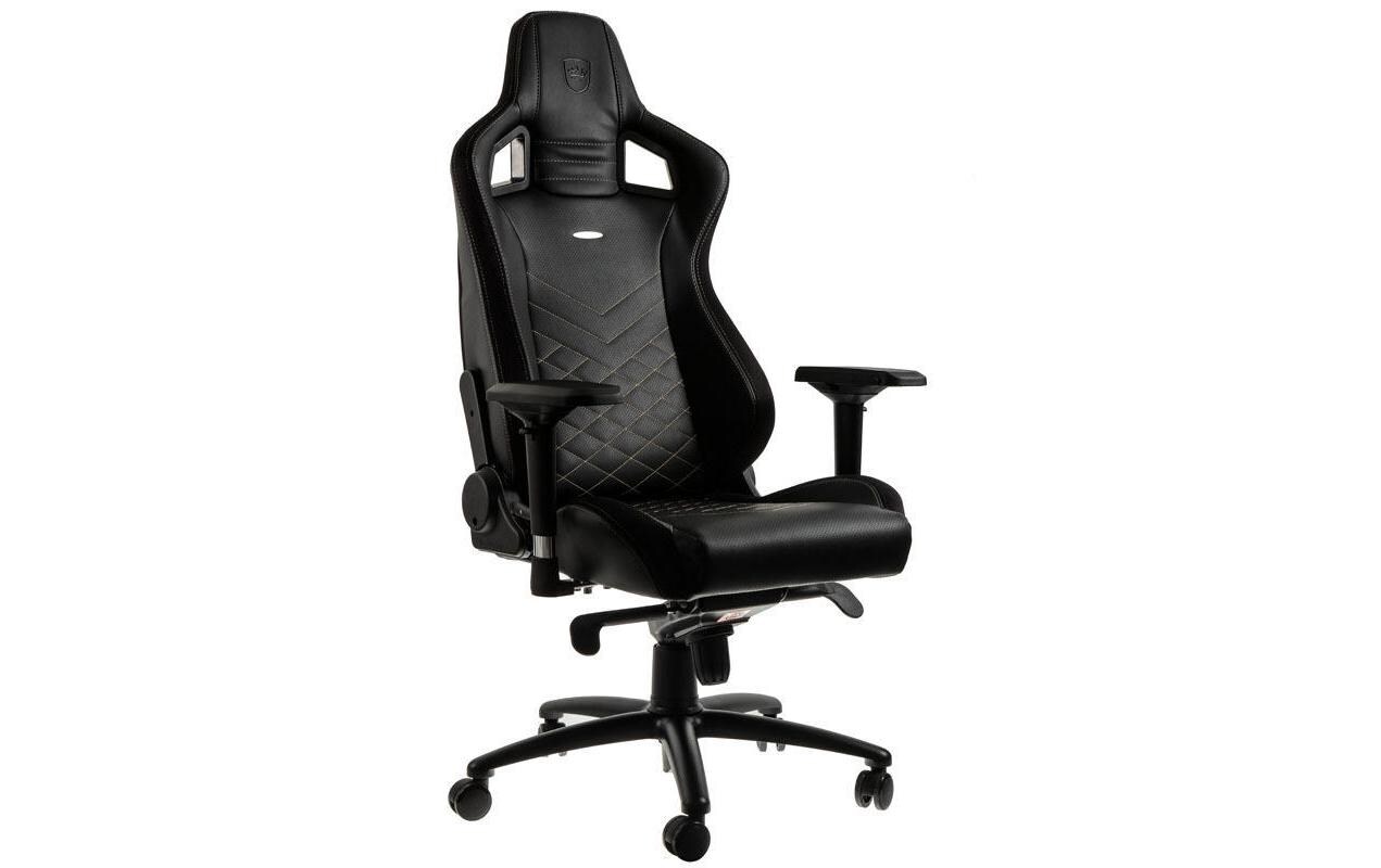 Gaming-Stuhl EPIC Schwarz/Gold<br>Besonders bequemer Computersessel, Mercedes-AMG Petronas Motorsport Edition