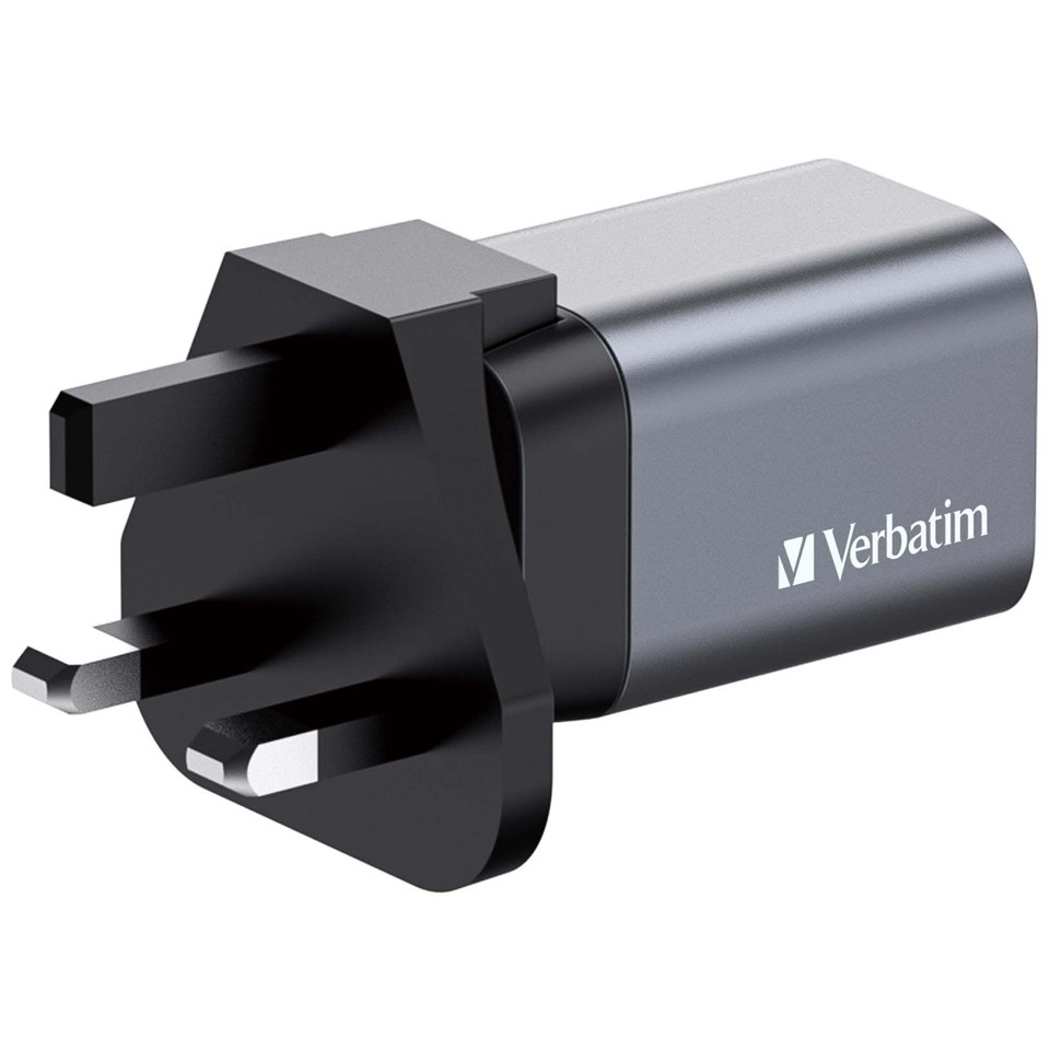 Verbatim - GNC-35 GaN Oplader 2 Port 35W USB-A/USB-C