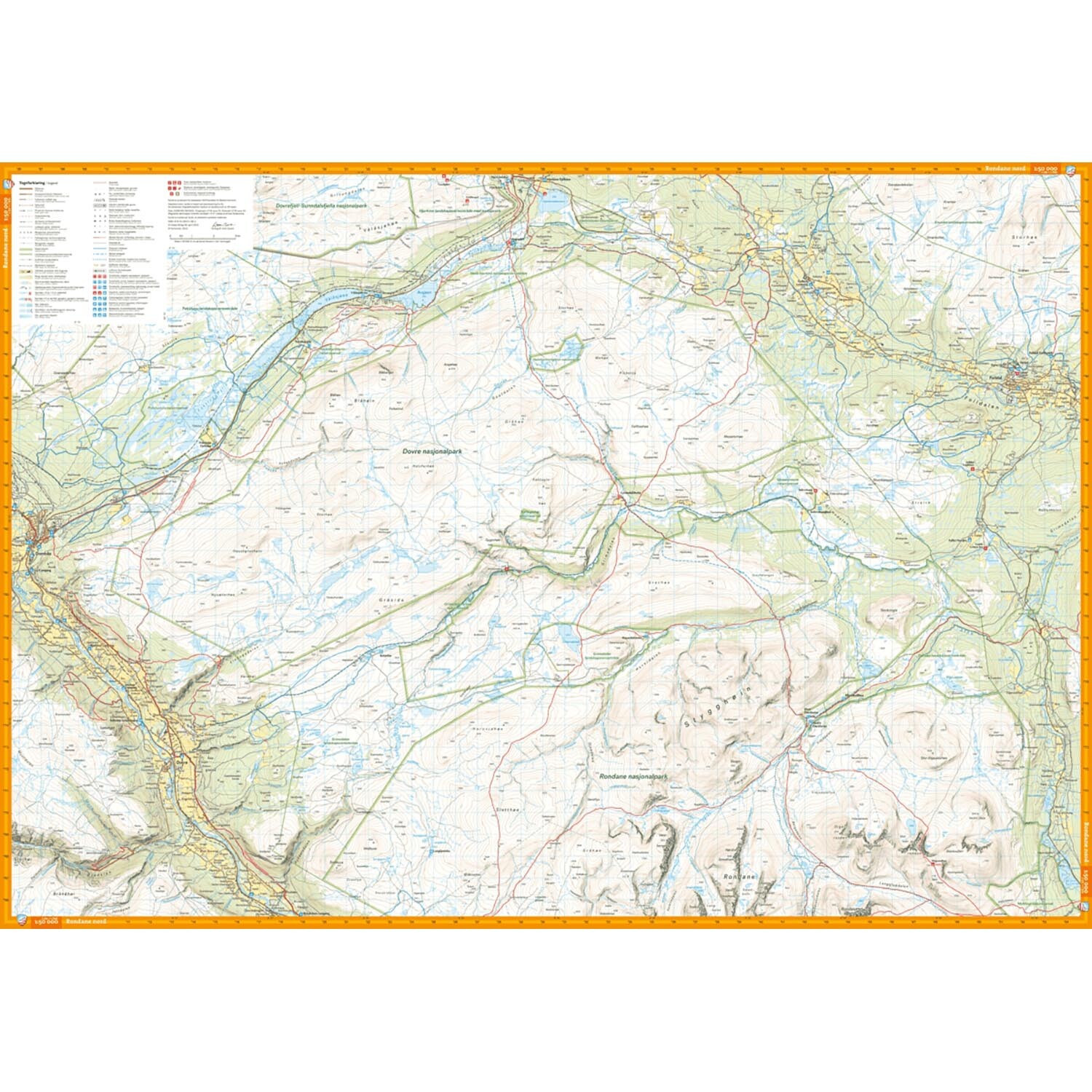Calazo Turkart Rondane 1:50.000