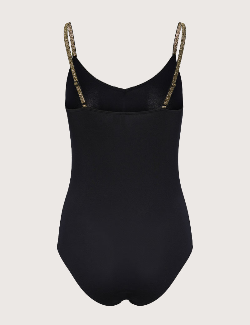PIECES BODY MARLY NOIR FINES BRETELLES GOLD