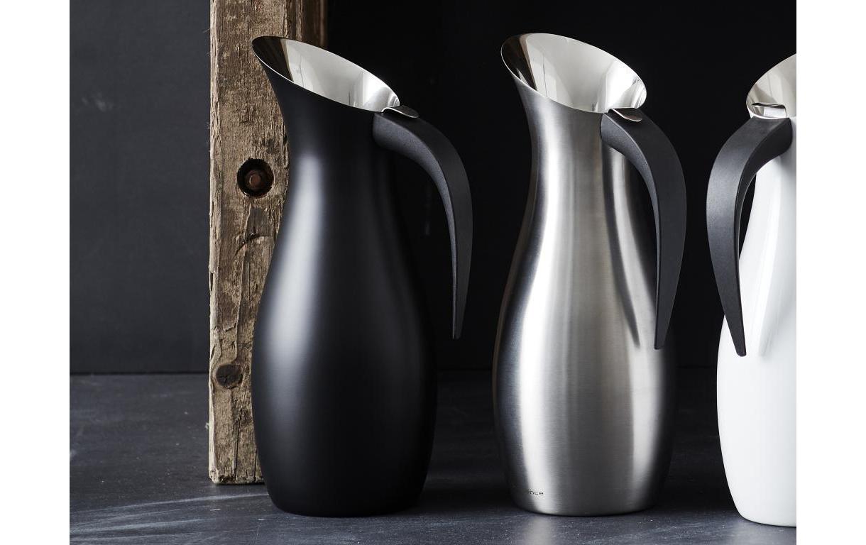 Karaffe 1.7 l, SchwarzWasserkaraffe aus Edelstahl
