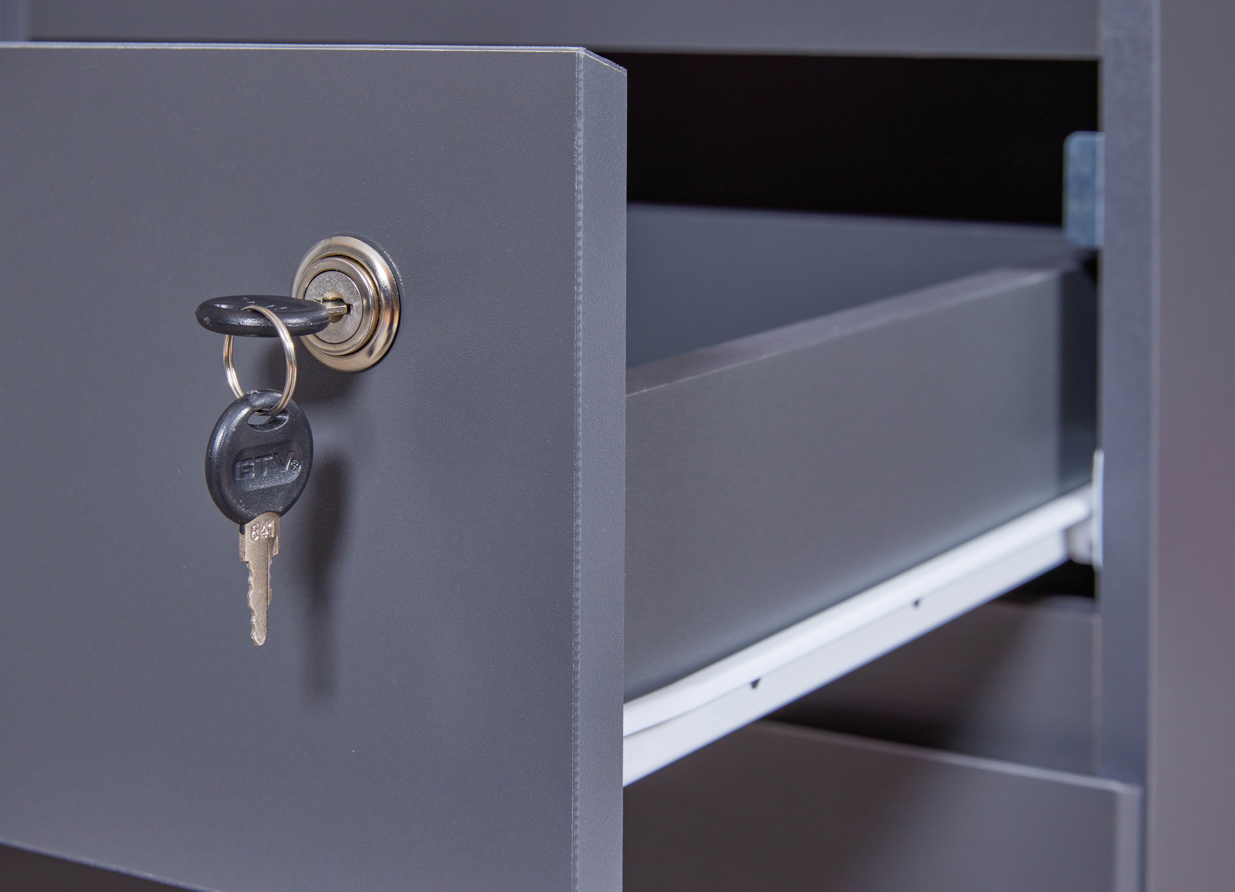 Inter Link Rollcontainer File Guard abschließbar - Anthrazit
