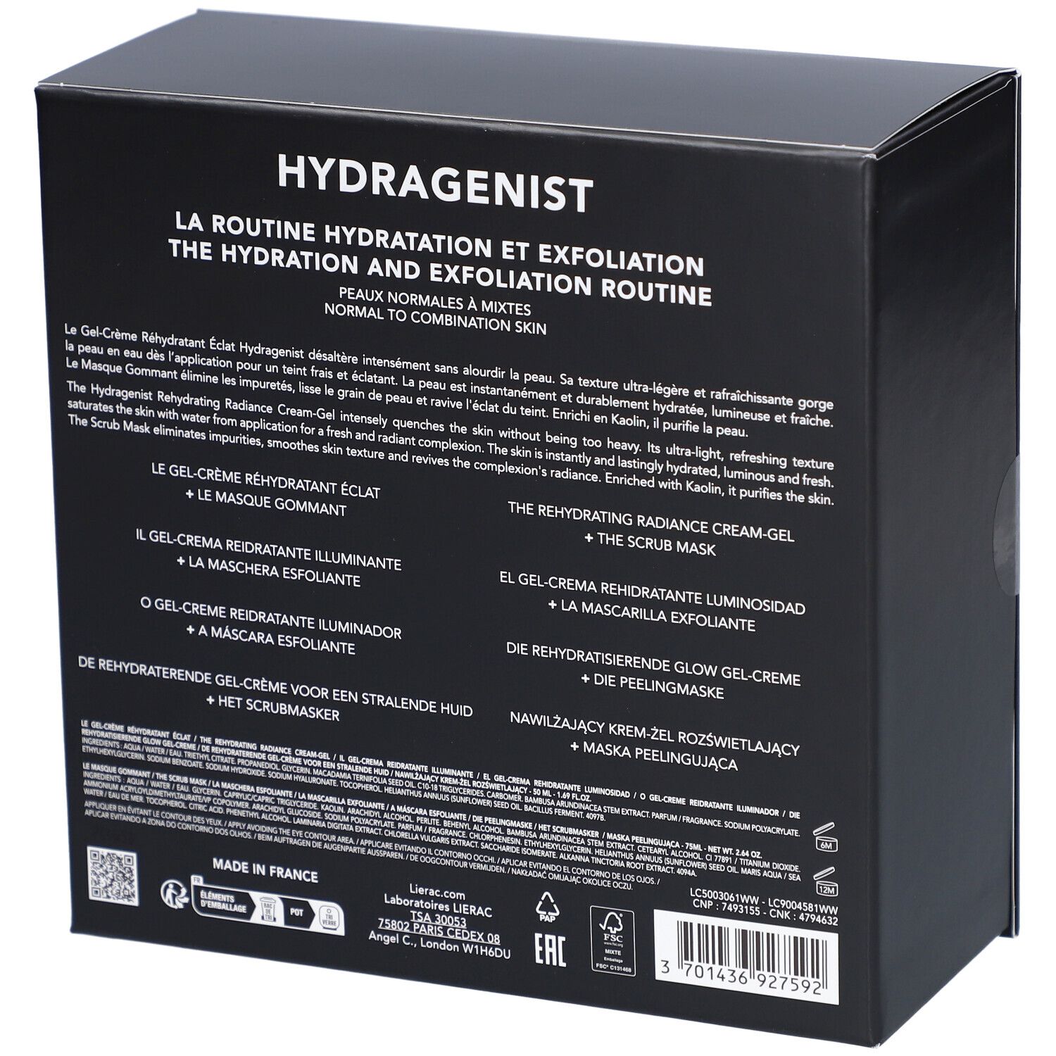 LIERAC Hydragenist X-Mas Set Gel-Creme & Peeling