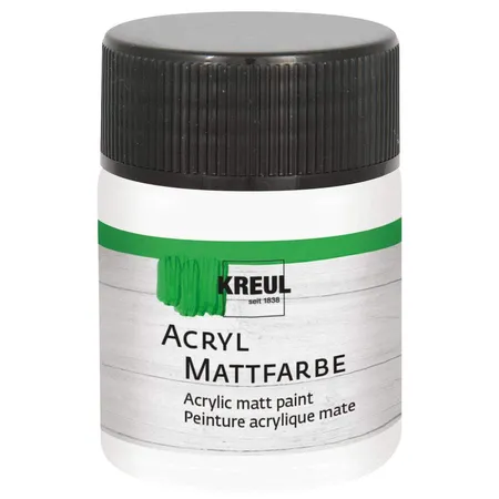 KREUL Acryl Mattfarbe Weiss 50 ml