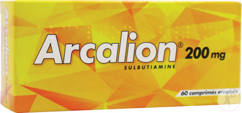 Arcalion 200mg Sulbutiamine Comprimés Enrobés 60