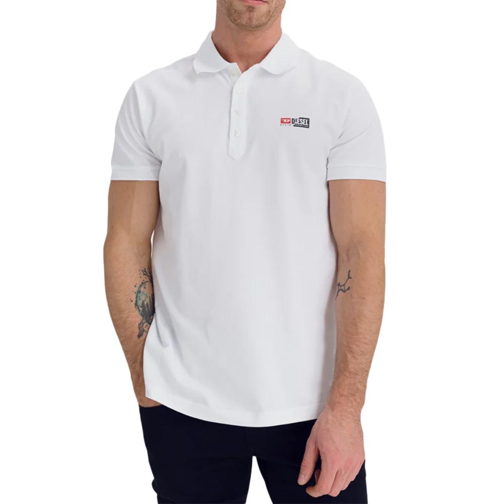 Diesel Polo Blanc Homme Diesel A00418