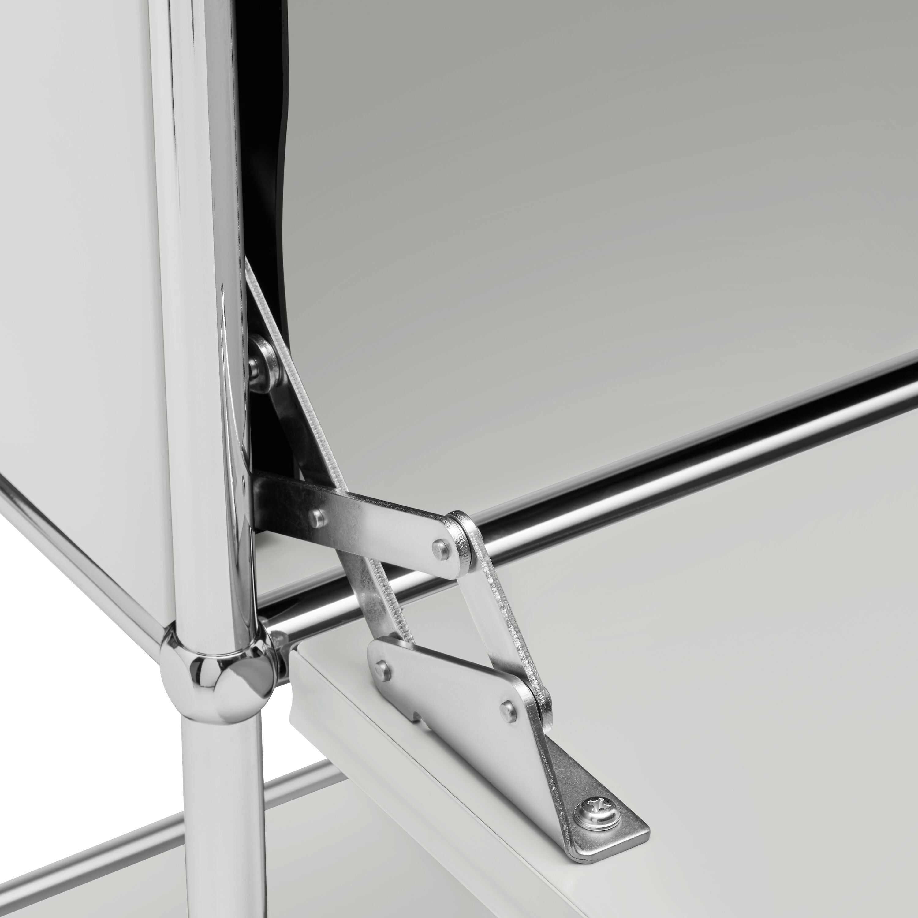 FLEXCUBE Schreibtisch - Hellgrau / B: 152.0 cm x T: 40.0 cm x H: 80.0 cm