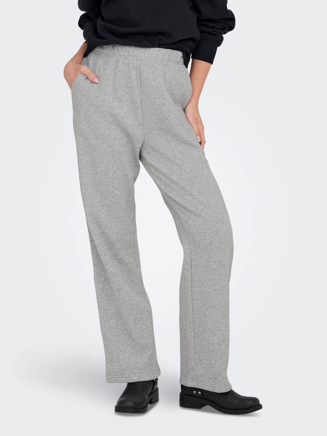 ONLSWEAT Normal geschnitten Jogginghose Light Grey Melange