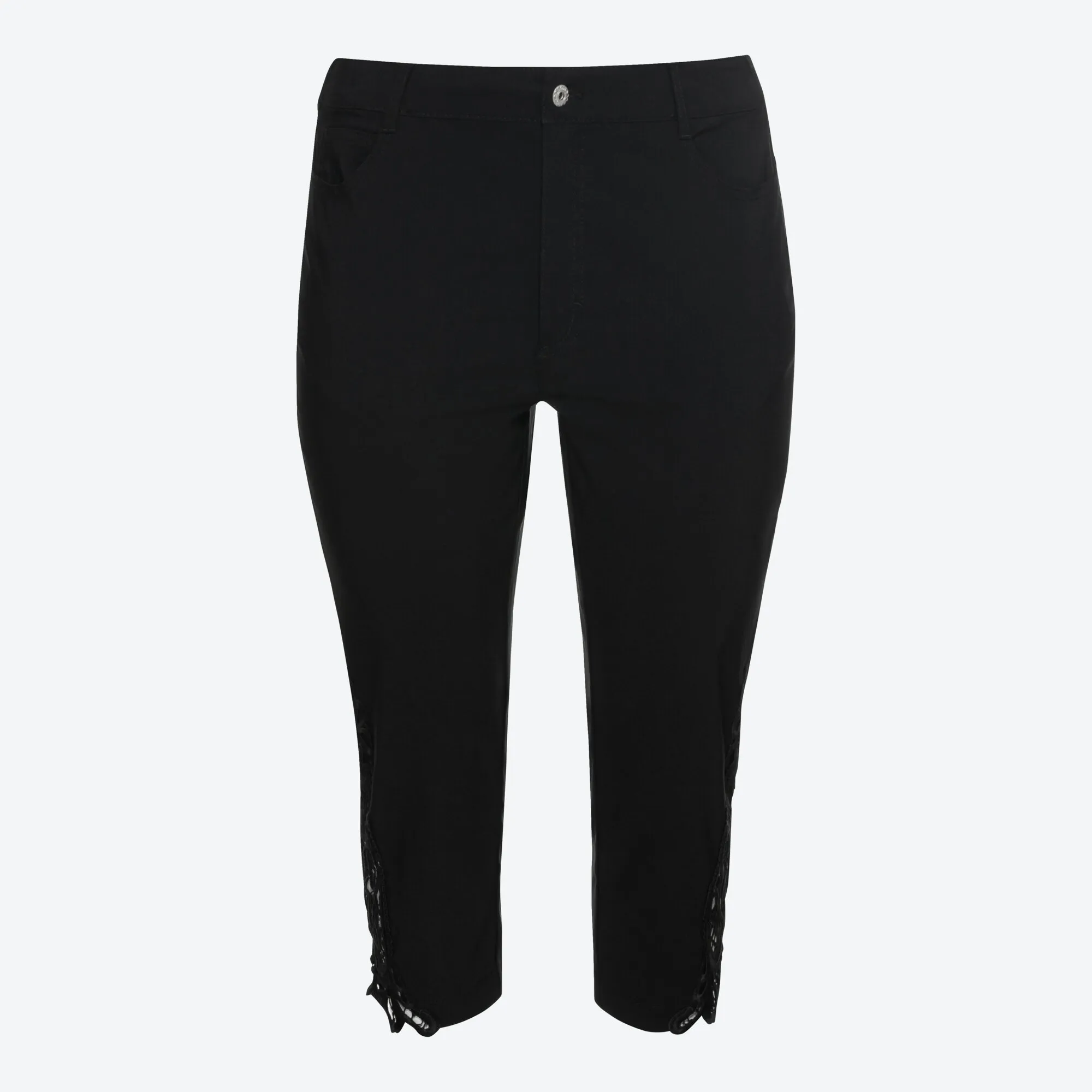 Damen-Hose mit Spitzeneinsätzen, große Größen