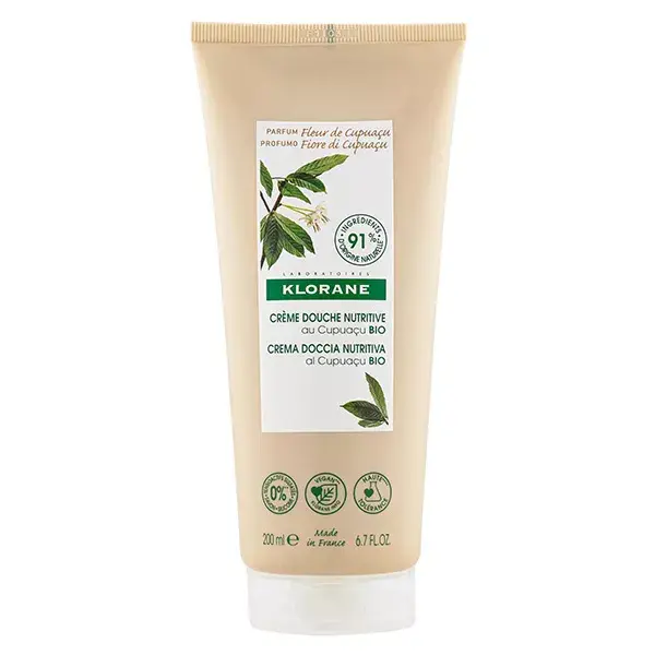 Klorane Manteiga de Cupuaçu Creme de Banho Nutritivo Flor de Cupuaçu 200ml