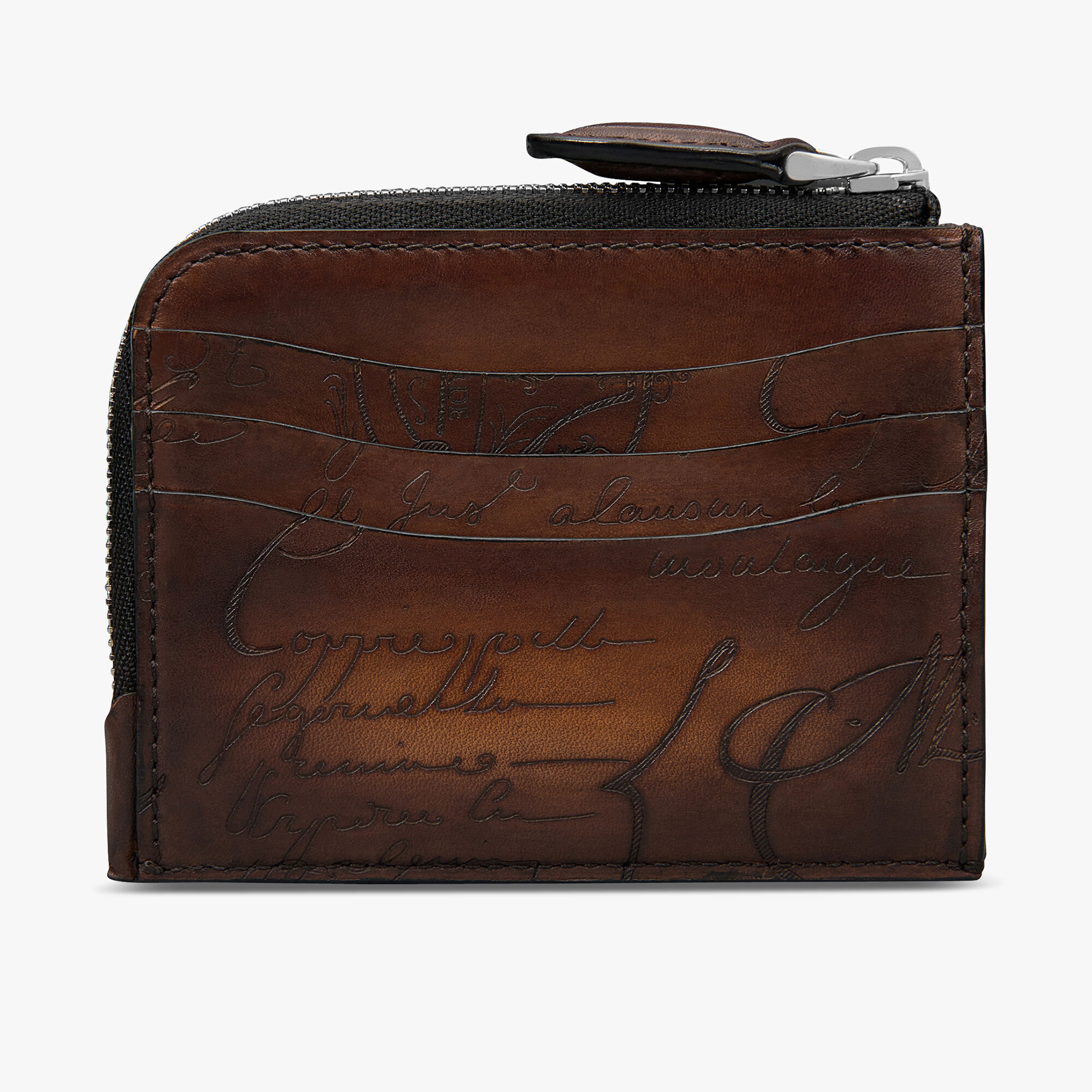 Porte-Cartes Zippe Koa Logic En Cuir Scritto