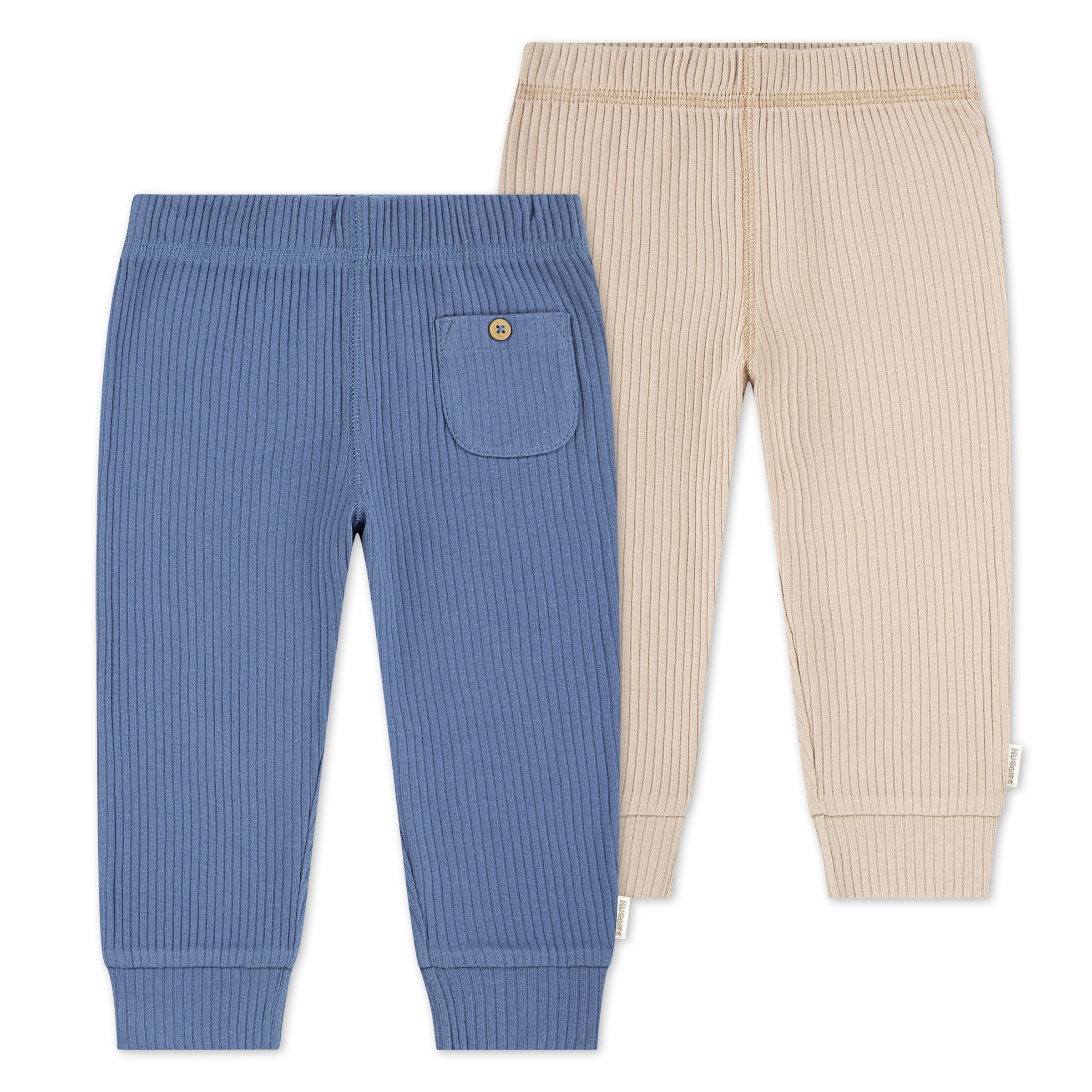 HUGGIES babywear Schlupfhose »HUGB 2PK PANT«  mit Rippstruktur, Doppelpack
