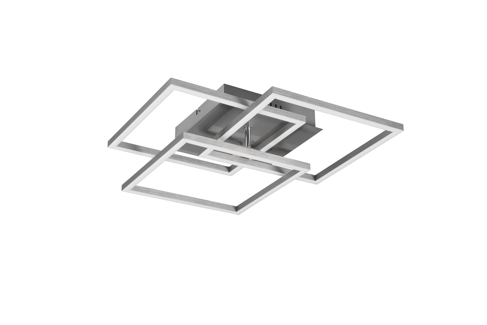 LED Deckenlampe Mobile nickelfarbig 39x42cm 10cm Metall Fernbedienung
