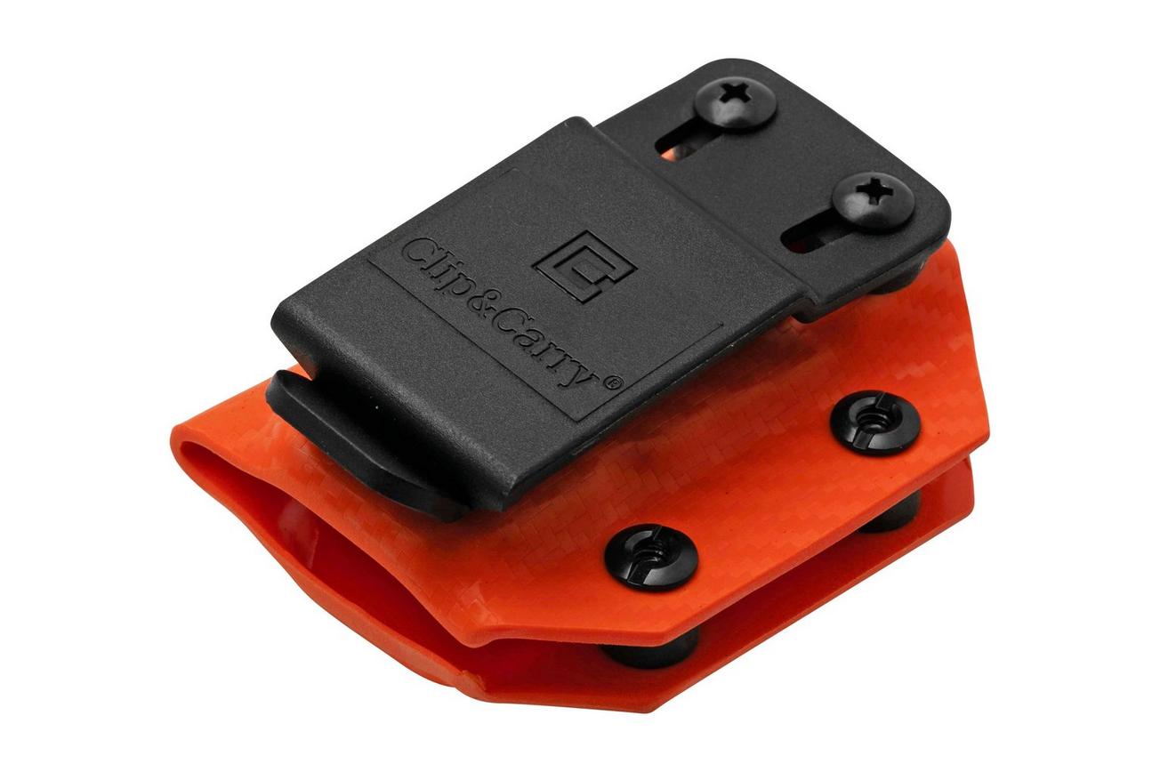 Clip And Carry Kydex Sheath Leatherman Wave, Wave Plus, Carbon Fiber Orange LWAVE-CF-ORNG riemholster