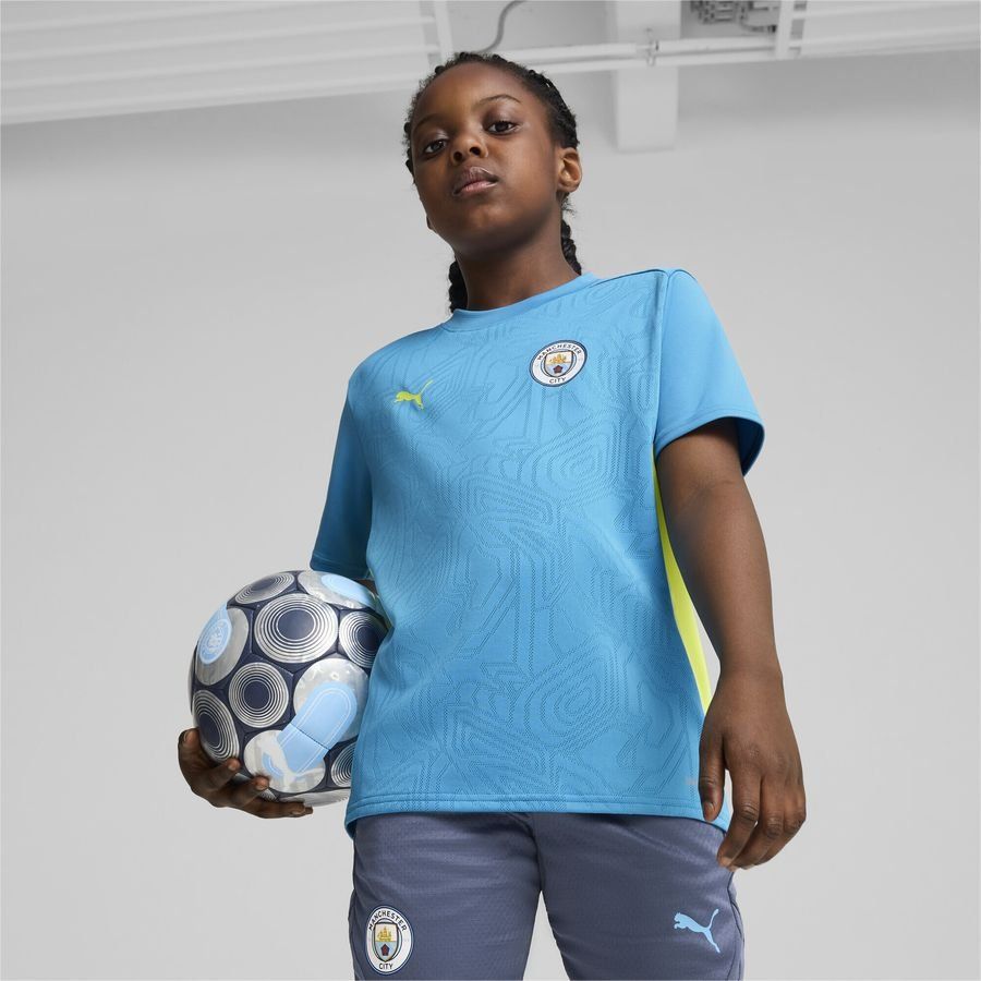Manchester City T-shirt d'Entraînement - Magic Blue Jaune fluo Enfant