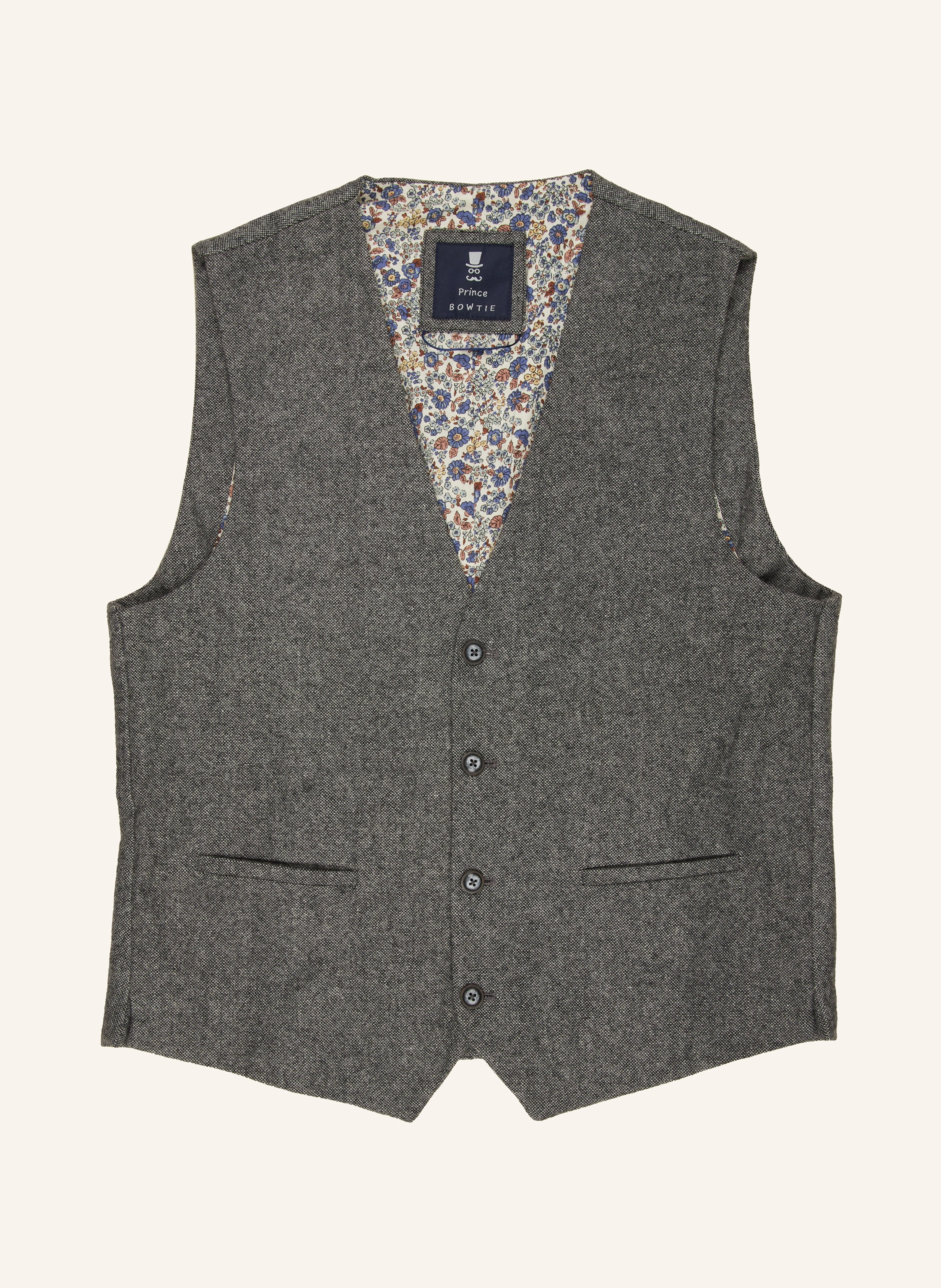 Prince BOWTIE Set: Anzugweste, Fliege und Einstecktuch