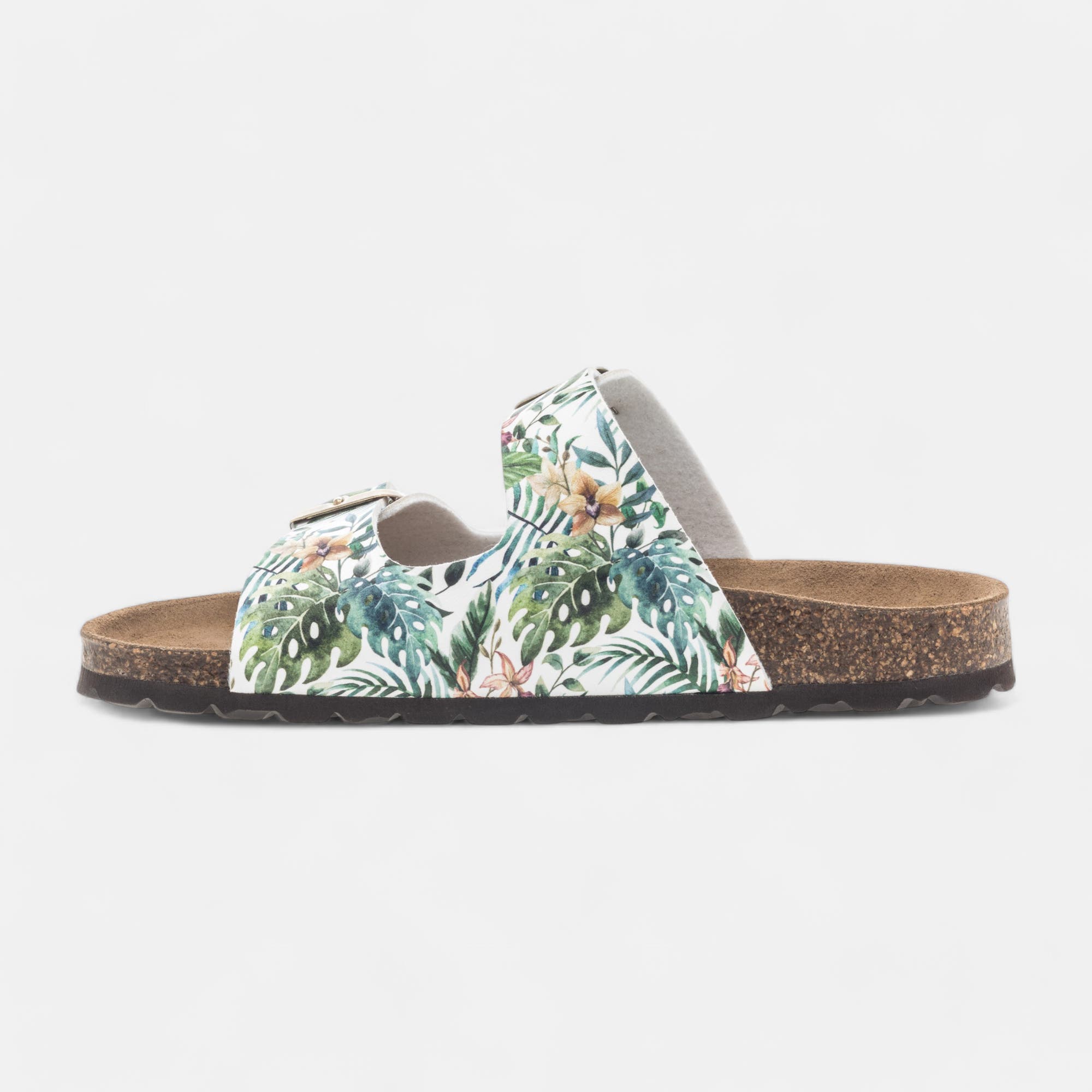 Mules semelle liège Femme multicolore