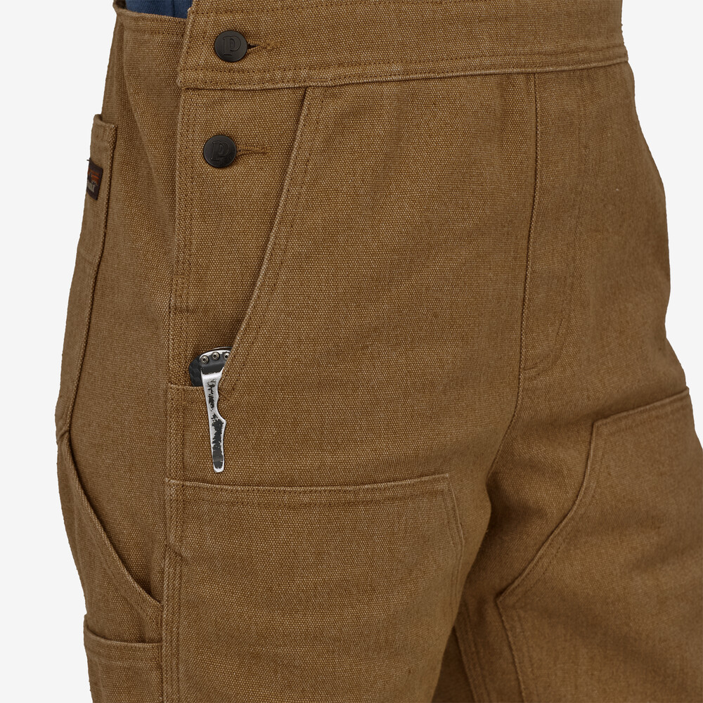 Iron Forge Damen-Latzhose aus Hanf-Canvas – Kurz