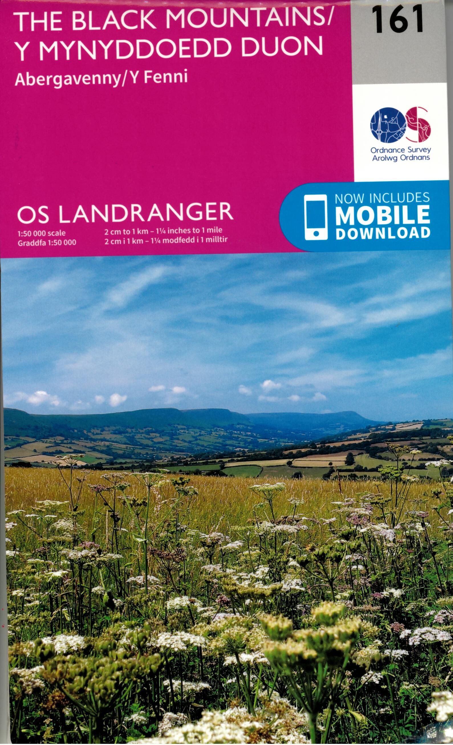 ORDNANCE SURVEY - 161 GB THE BLACK MOUNTAINS 1 50 000
