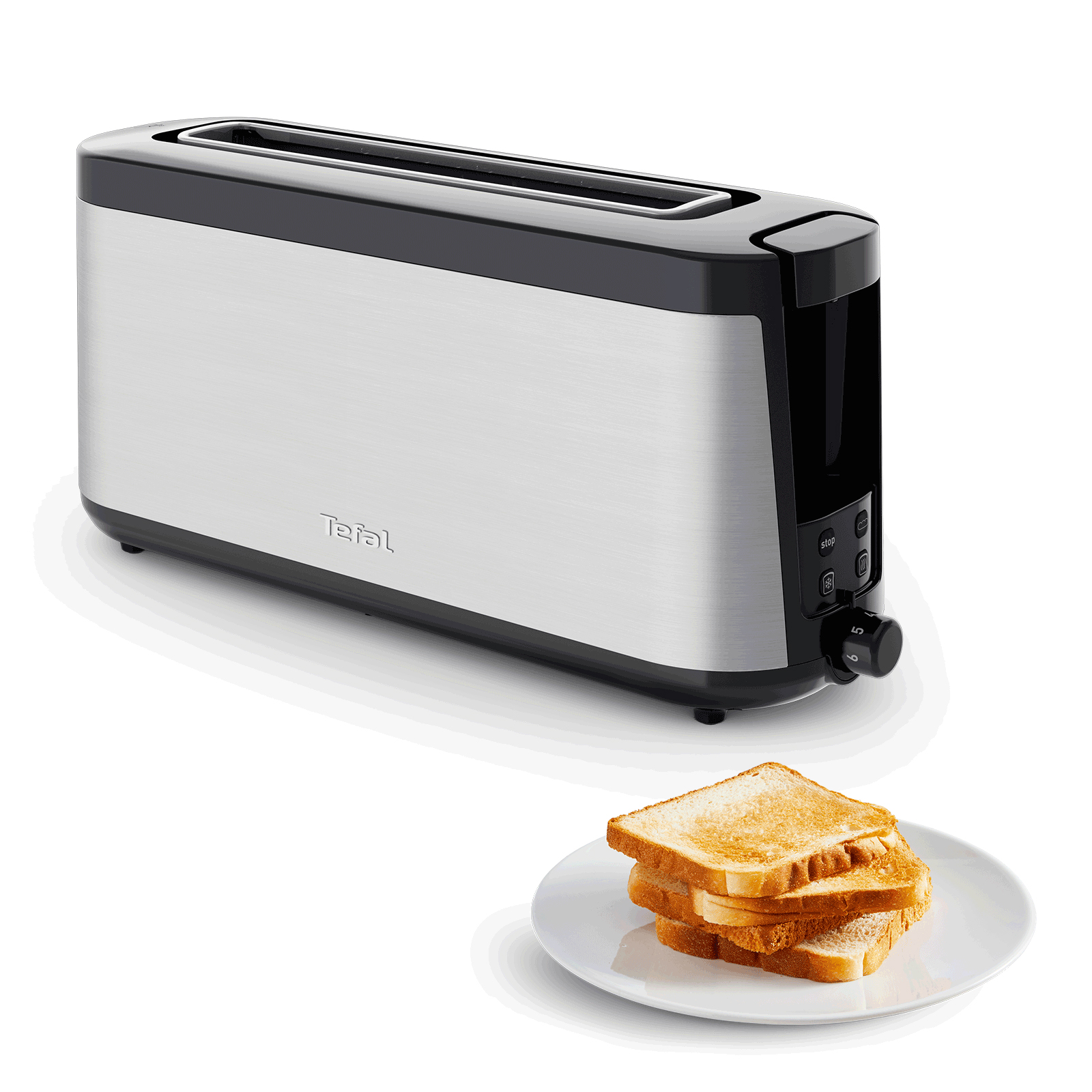 TEFAL Toaster TL4308 - Edelstahl - 1000 Watt