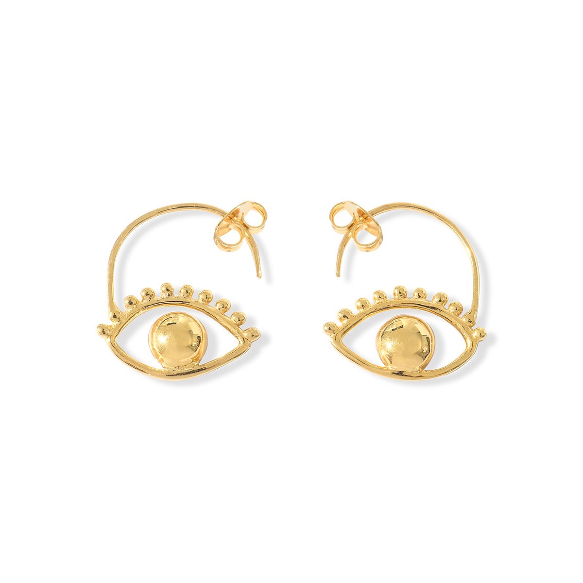 Boucles d'oreilles oeil en vermeil AJNA