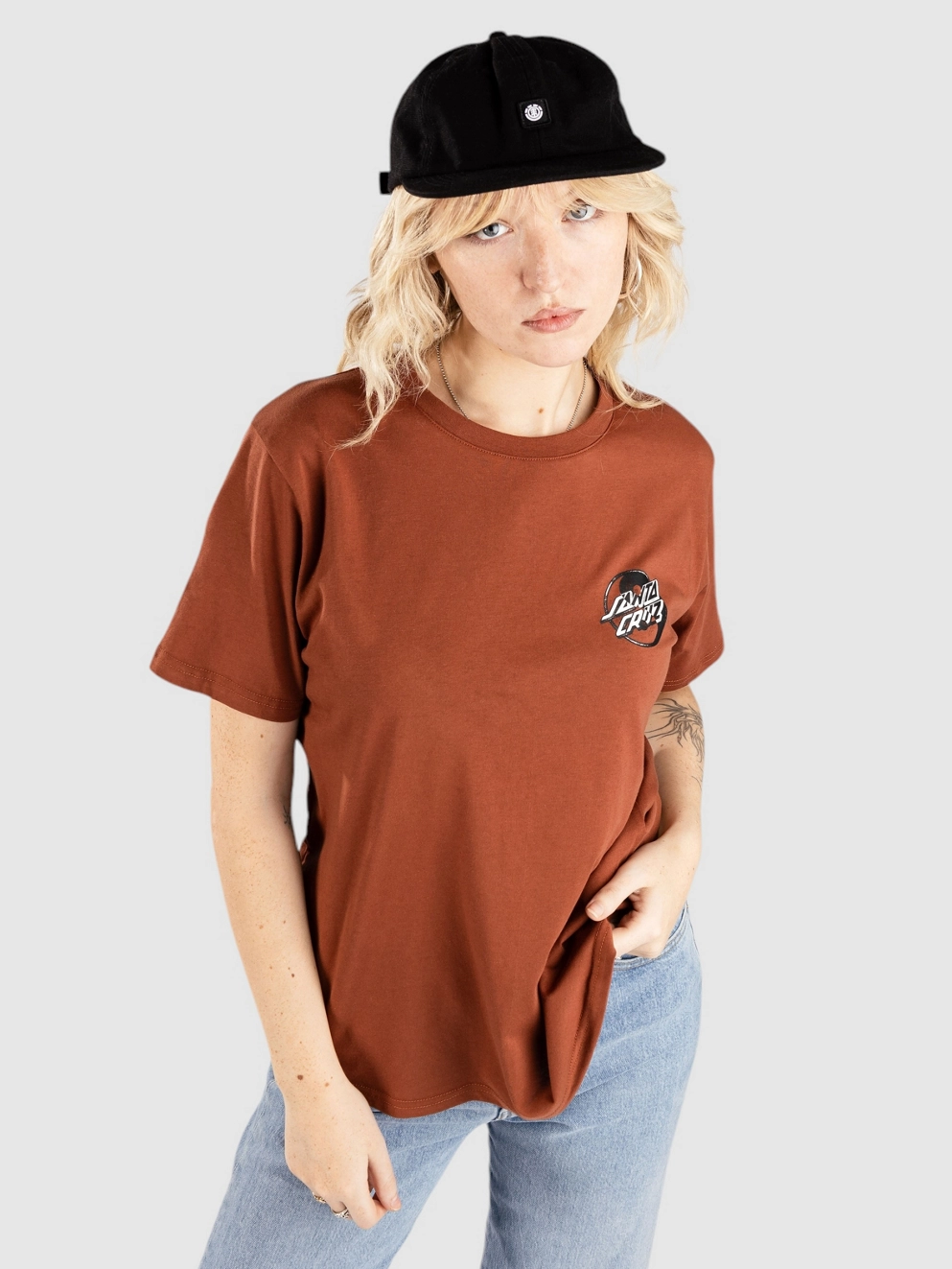 Santa Cruz Yin Yang Dot T-Shirt burnt sienna