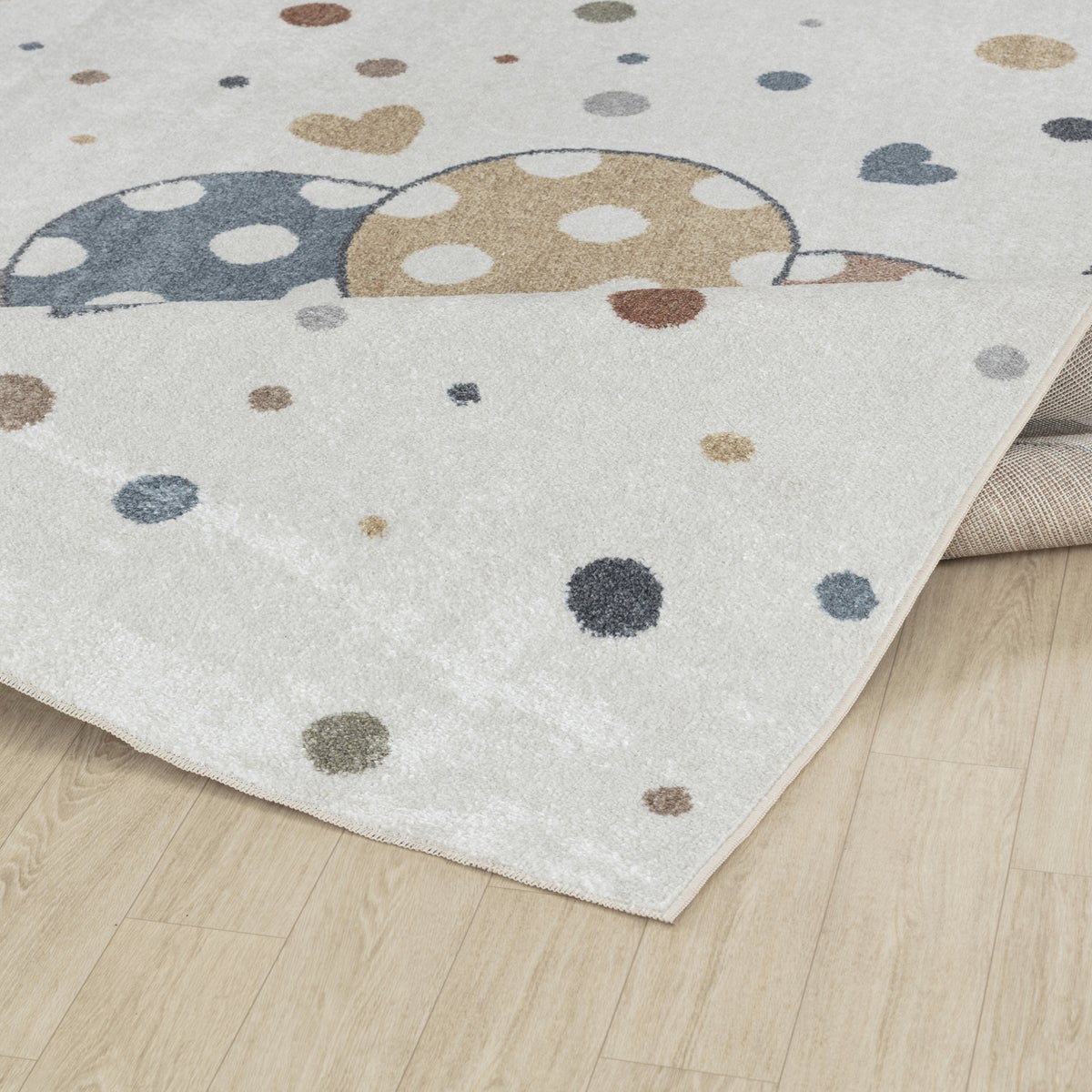 Machinewasbaar kinderkleed met ballonnen, veelkleurig/beige, 80x150 cm, STELLA
