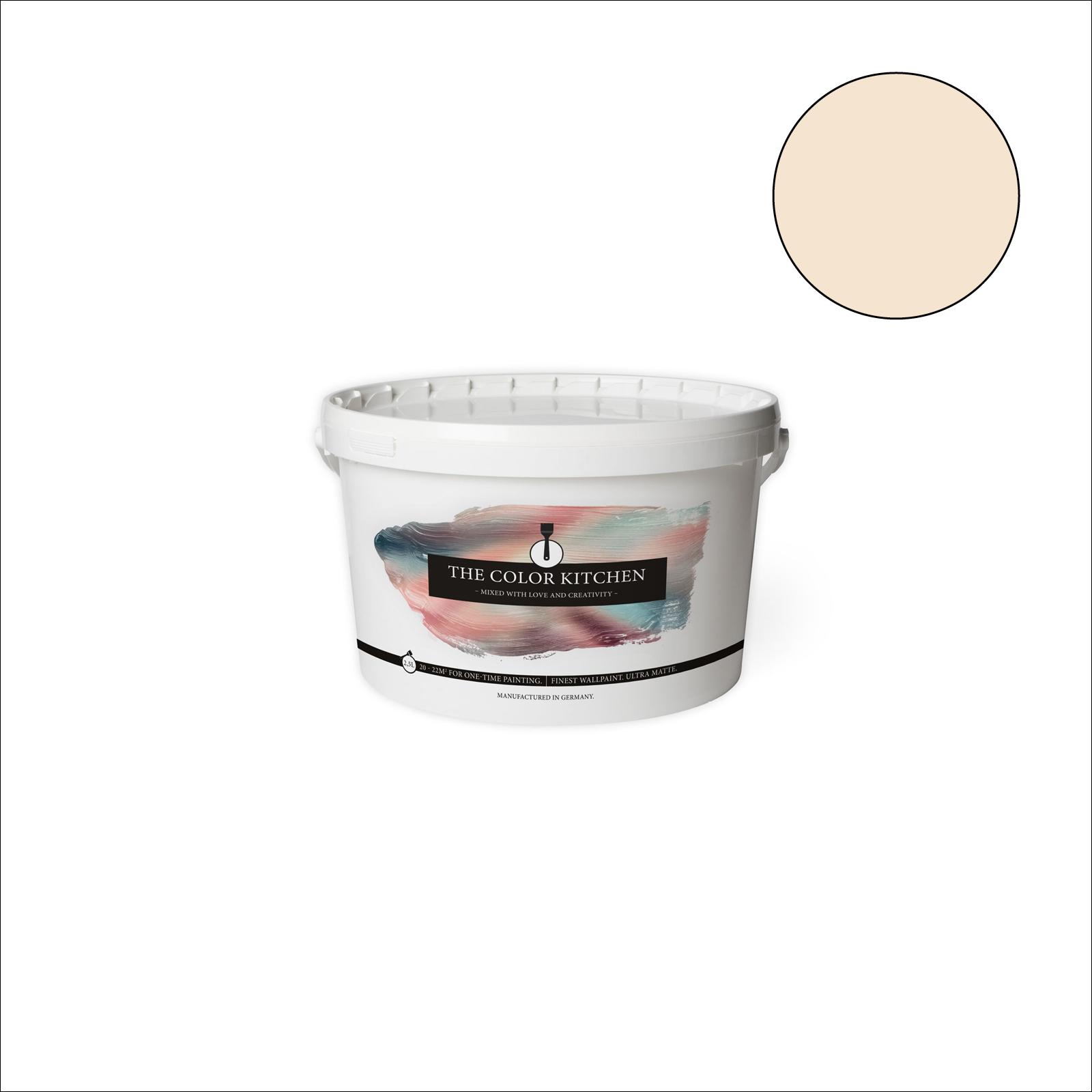 The Color Kitchen Wandfarbe Pina Colada - beige matt - 2,5 Liter