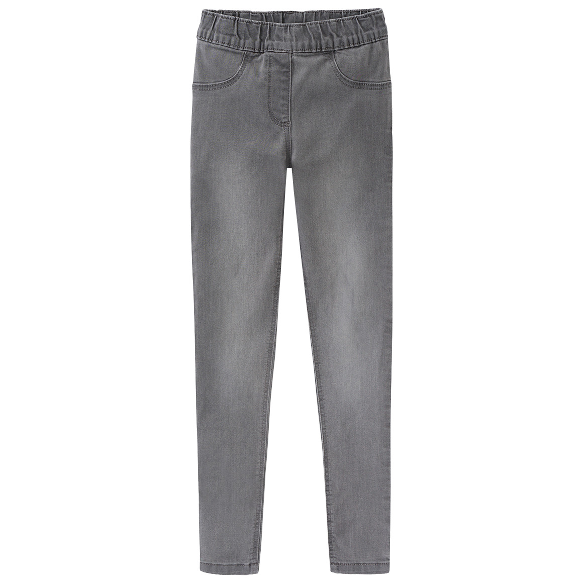 Famy 2 Mädchen Jeggings mit Stretch-Bund blau / grau