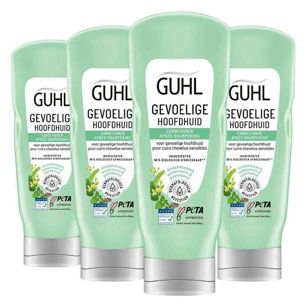 4x Guhl Conditioner Gevoelige Hoofdhuid200 ml