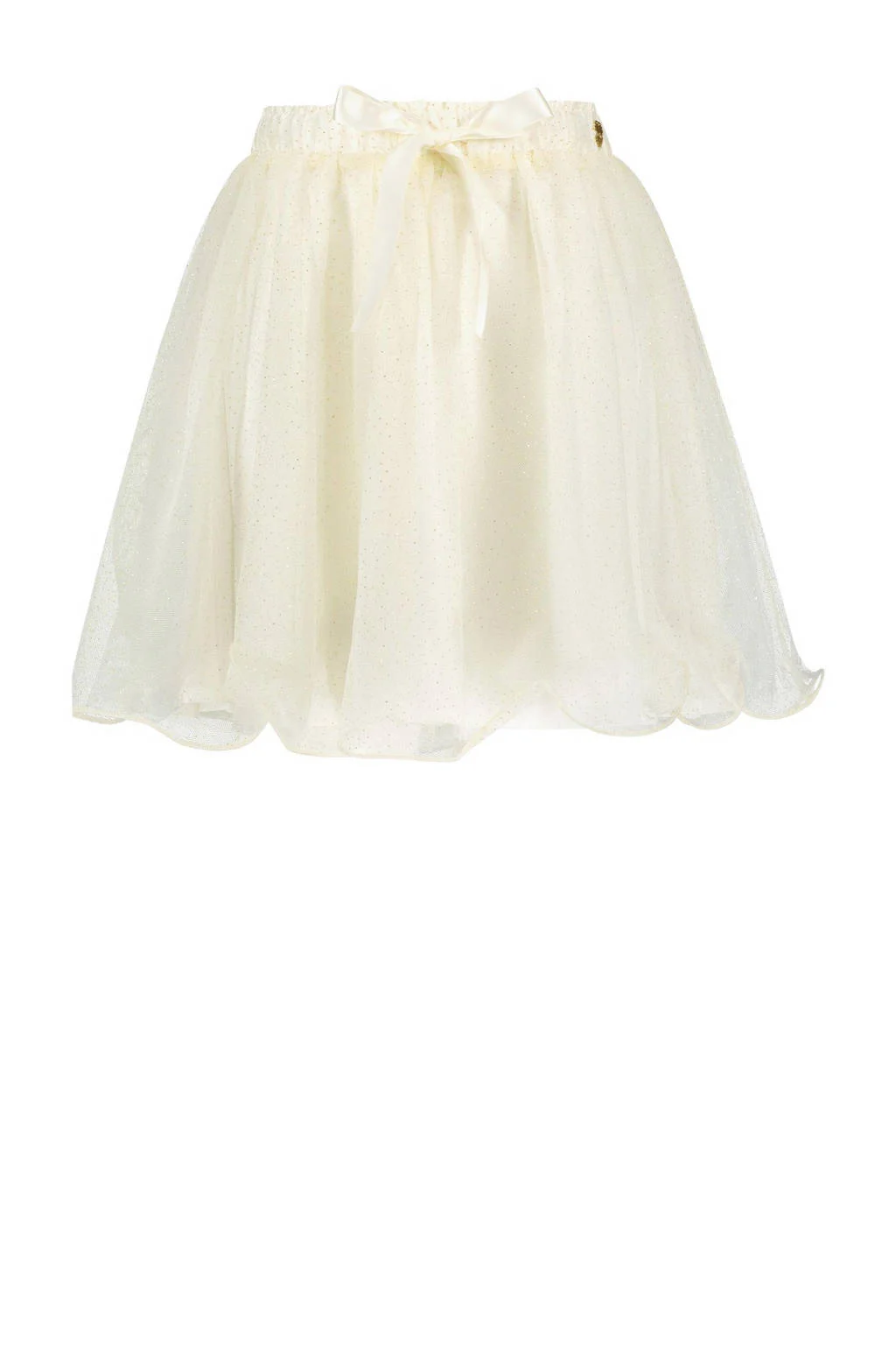 Le Chic rok TREACLE met plooien wit