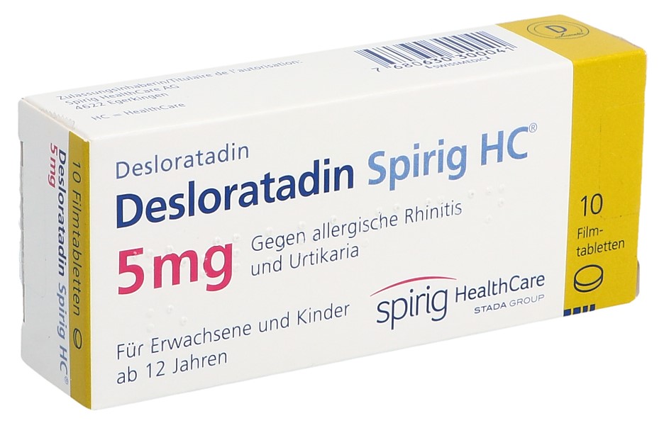 DESLORATADINE Spirig HC Filmtabl 5 mg Blist 10 Stk