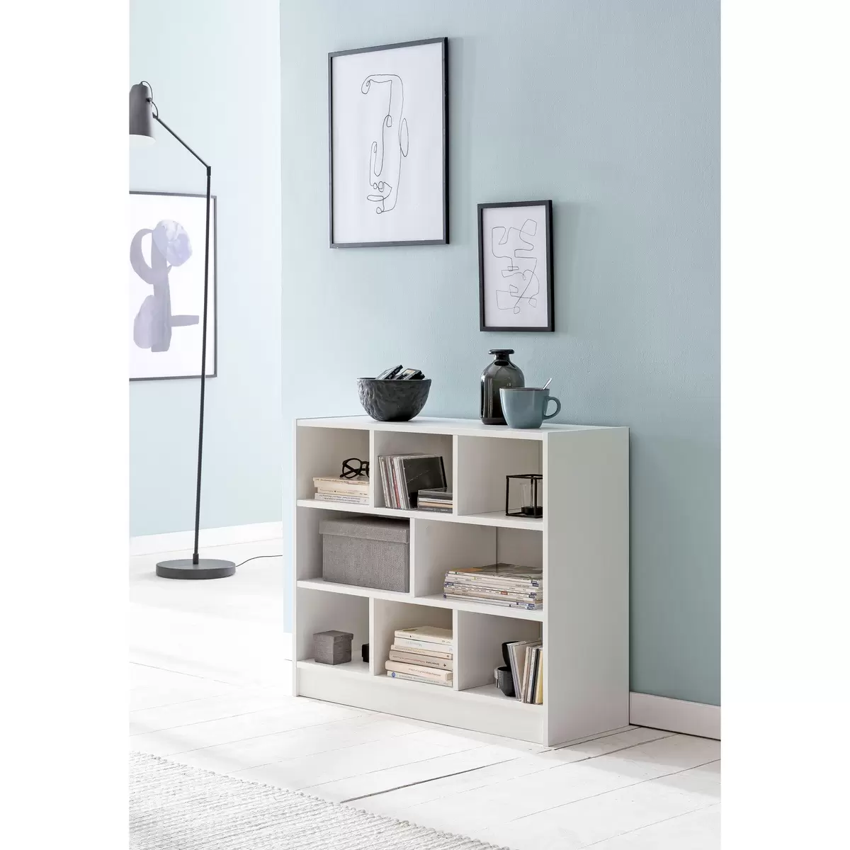 Bücherregal Rosal weiss