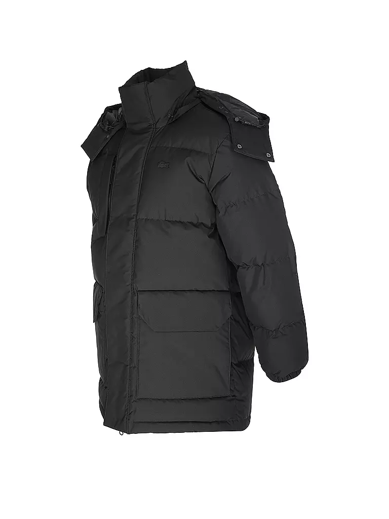 LACOSTE Daunensteppjacke schwarz