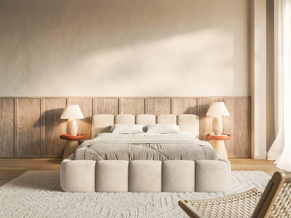 NADUVI Collection Bedframe Chloe laag 180 x 200 cm velvet met