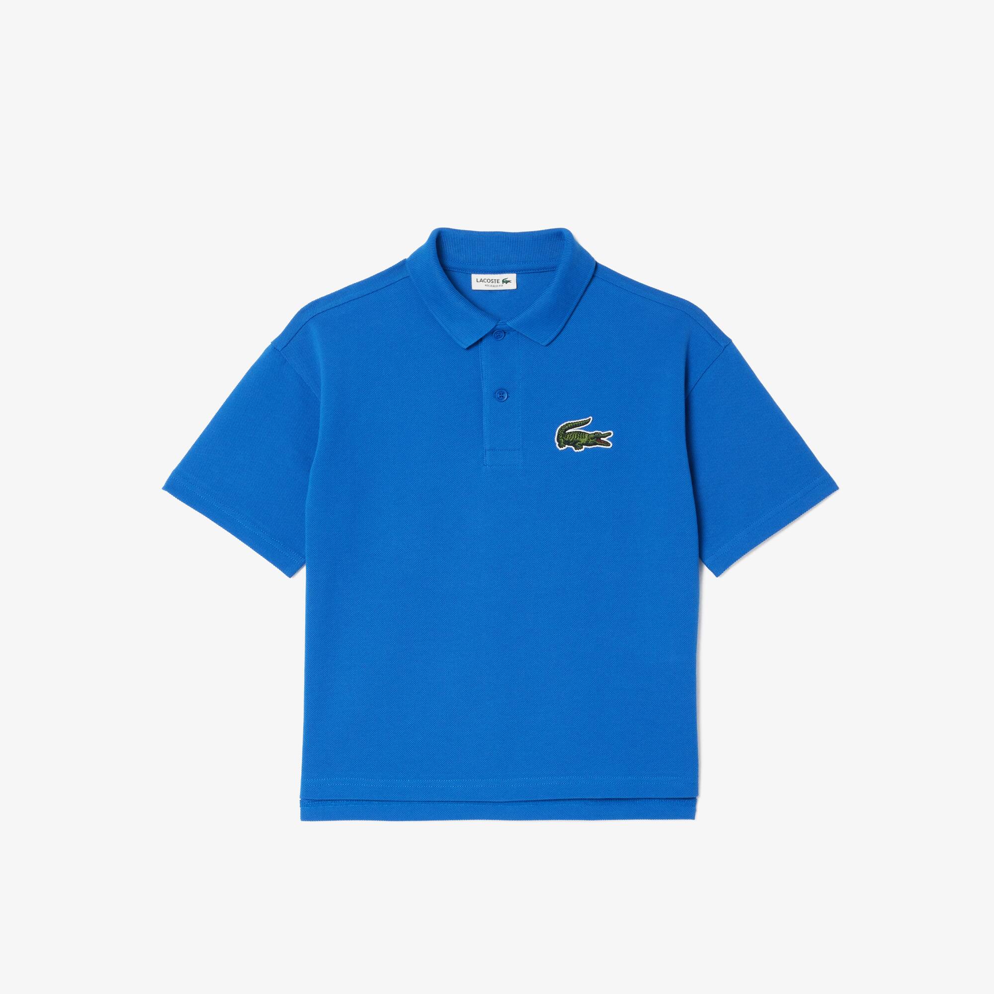 Polo en petit piqué de coton Polos - Bleu - Lacoste - Enfant